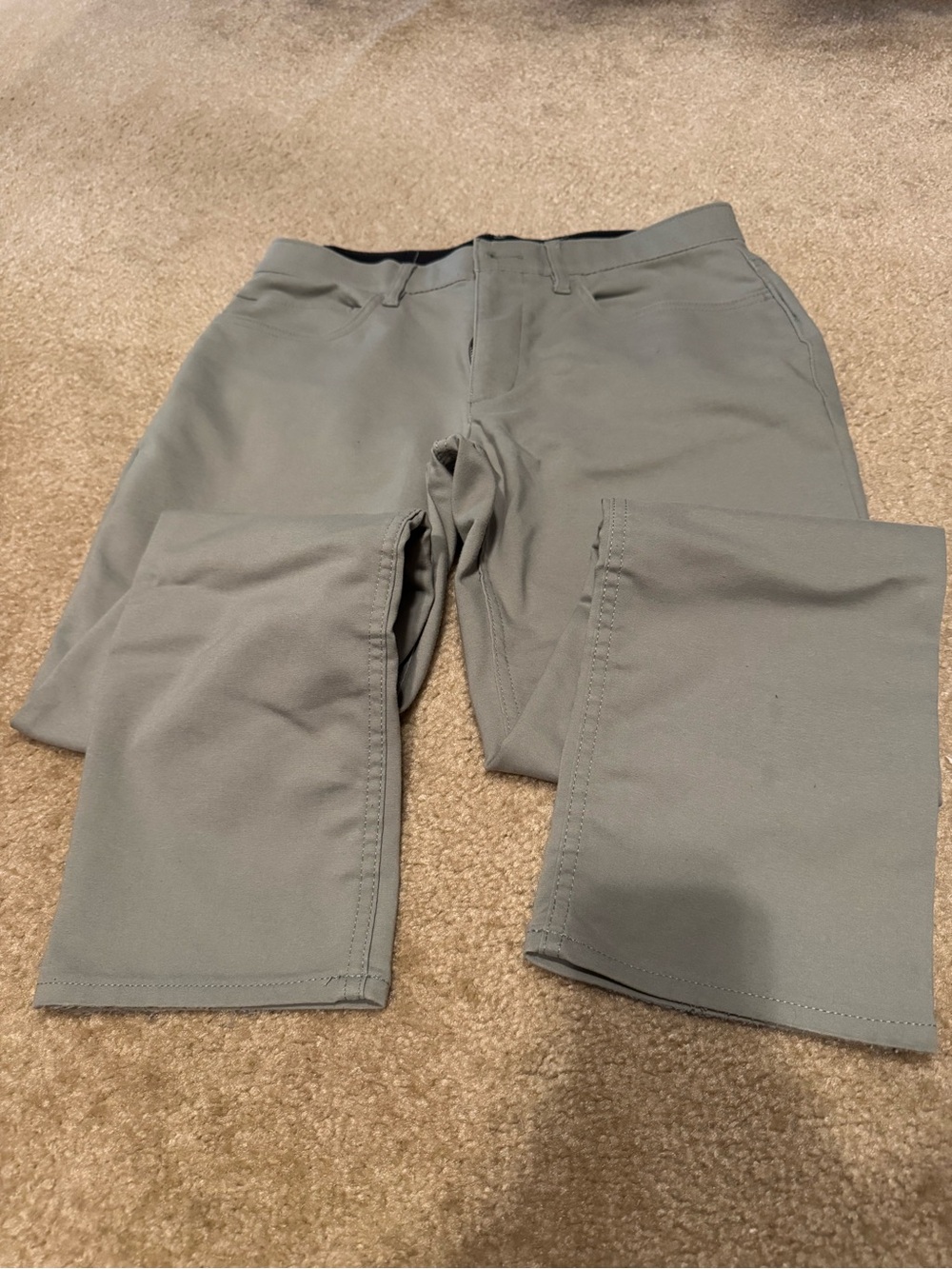 Calvin Klein Men's Straight Fit Pants in Gray